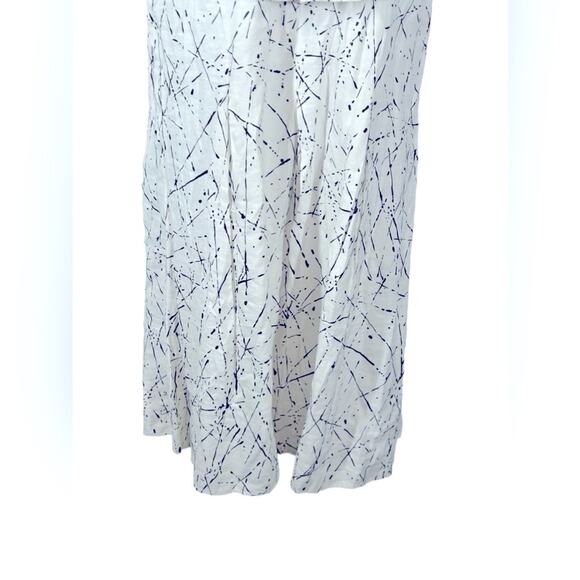 Chelsea & Theodore Linen Off-the-Shoulder Splatter Dress | Size XL - Picture 5 of 13